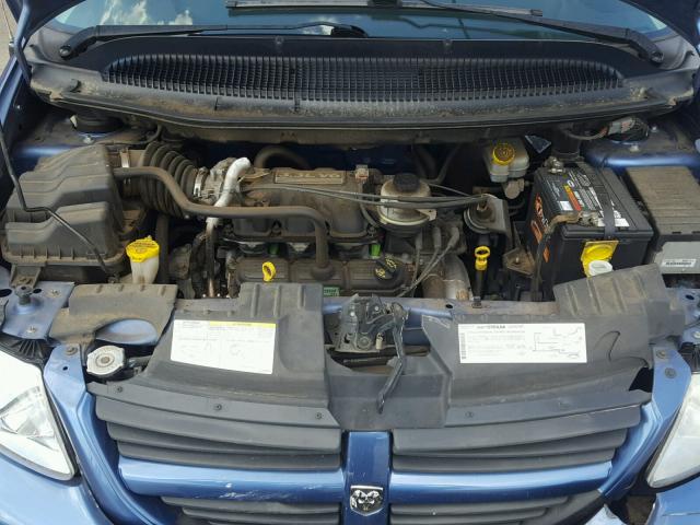 1D4GP25R57B199044 - 2007 DODGE CARAVAN SE BLUE photo 7