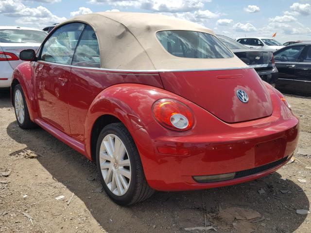 3VWRF31Y19M403861 - 2009 VOLKSWAGEN NEW BEETLE 红色 照片 3