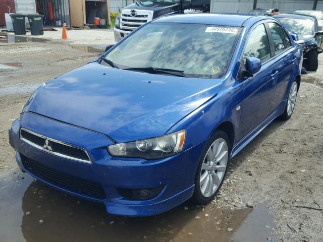 JA3AU86W19U019759 - 2009 MITSUBISHI LANCER GTS BLUE photo 2