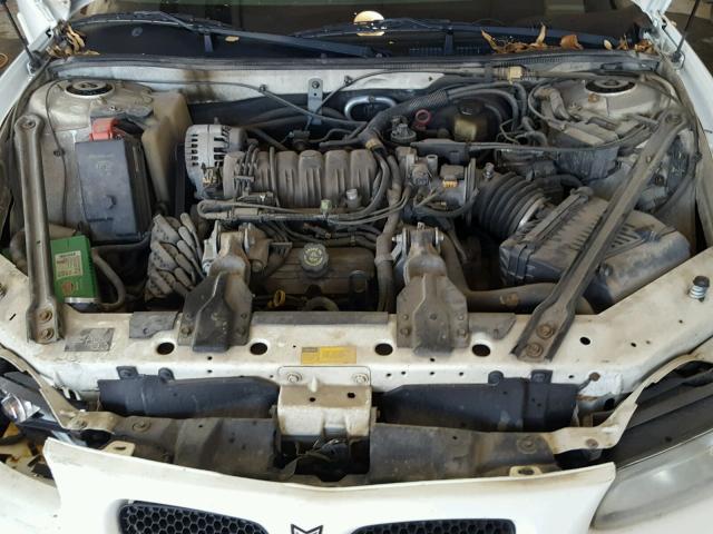 1G2WP52K61F189466 - 2001 PONTIAC GRAND PRIX WHITE photo 7