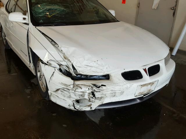 1G2WP52K61F189466 - 2001 PONTIAC GRAND PRIX WHITE photo 9