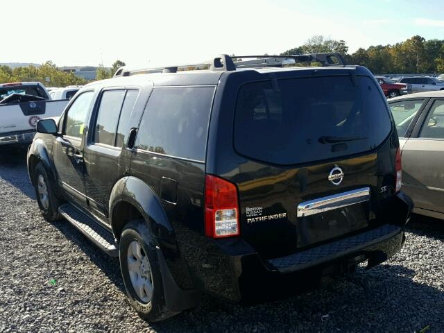 5N1AR18U77C625748 - 2007 NISSAN PATHFINDER BLACK photo 3