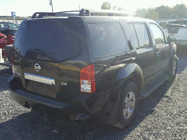 5N1AR18U77C625748 - 2007 NISSAN PATHFINDER BLACK photo 4