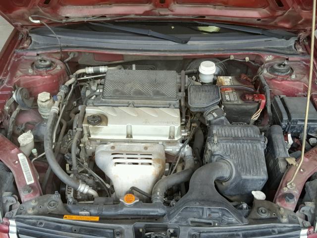 4A3AB36F07E054100 - 2007 MITSUBISHI GALANT ES BURGUNDY photo 7