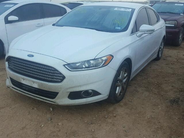 3FA6P0HR9DR245075 - 2013 FORD FUSION SE WHITE photo 2