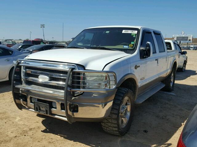 1FTSW21P76ED73935 - 2006 FORD F250 SUPER WHITE photo 2