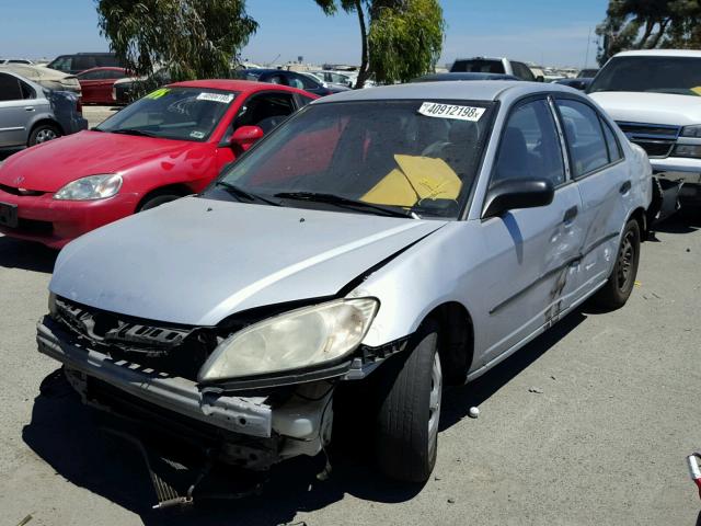 2HGES16364H543993 - 2004 HONDA CIVIC DX V SILVER photo 2