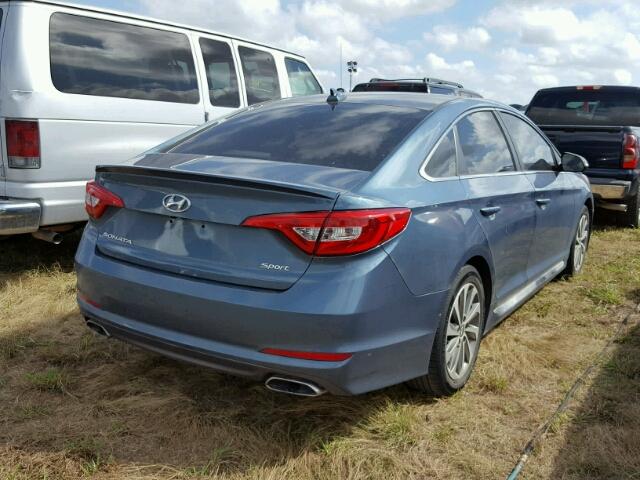 5NPE34AF4GH326677 - 2016 HYUNDAI SONATA SPO TEAL photo 4