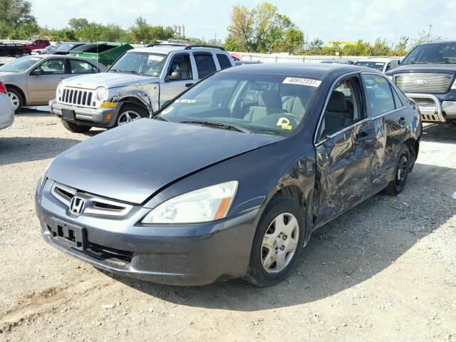 1HGCM56405A118304 - 2005 HONDA ACCORD GRAY photo 2