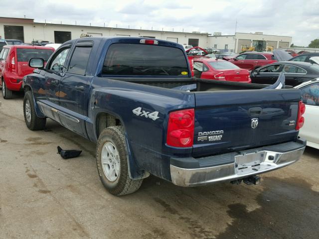 1D7HW58N86S509240 - 2006 DODGE DAKOTA BLUE photo 3