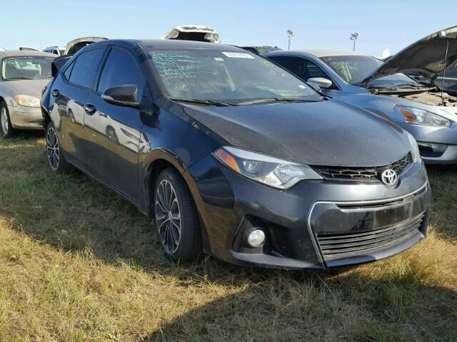 5YFBURHE0FP326624 - 2015 TOYOTA COROLLA BLACK photo 1