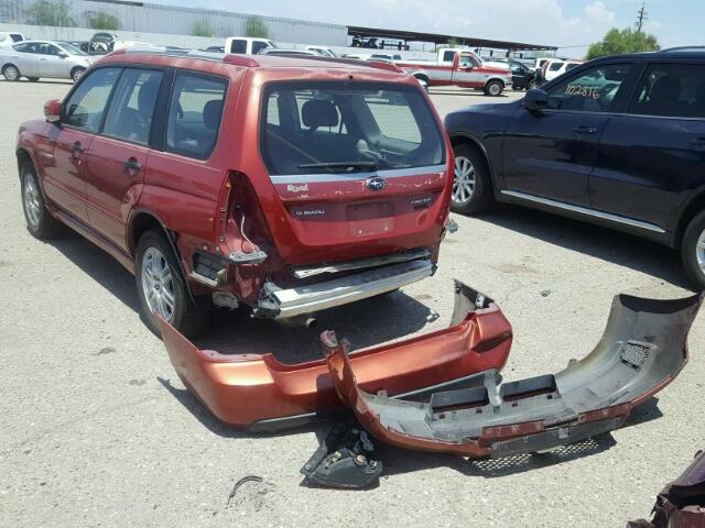 JF1SG66698H727546 - 2008 SUBARU FORESTER S 红色 照片 3