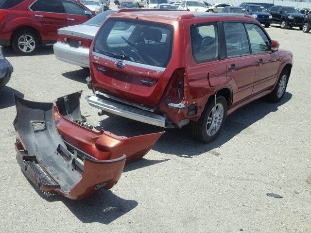 JF1SG66698H727546 - 2008 SUBARU FORESTER S 红色 照片 4