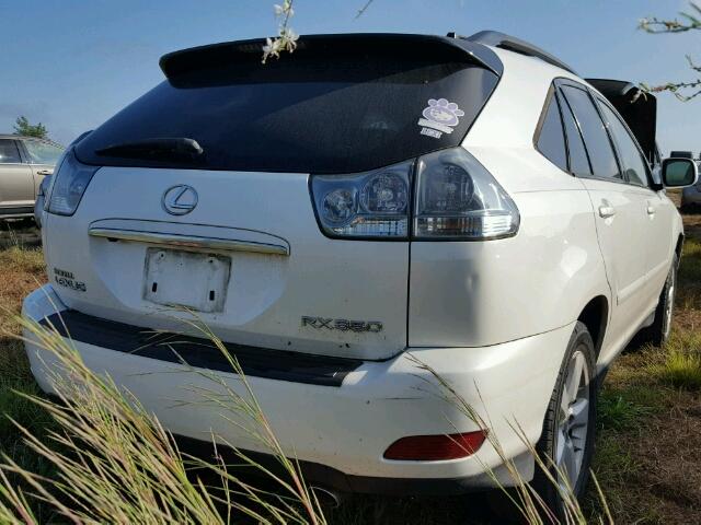 JTJGK31U570002698 - 2007 LEXUS RX 350 WHITE photo 4