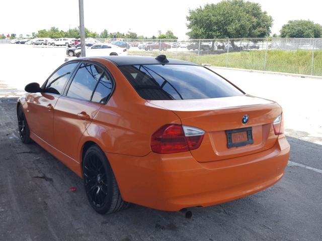 WBAVA335X8KX87726 - 2008 BMW 328 I ORANGE photo 3