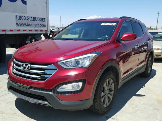 5XYZU3LB4FG273617 - 2015 HYUNDAI SANTA FE S RED photo 2