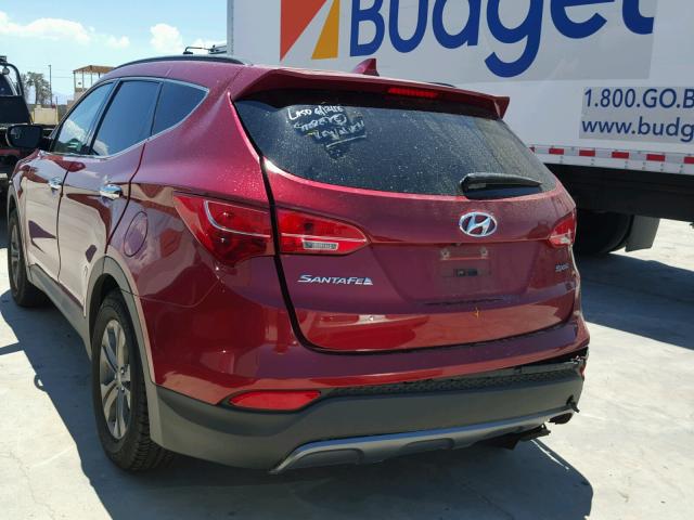 5XYZU3LB4FG273617 - 2015 HYUNDAI SANTA FE S RED photo 3