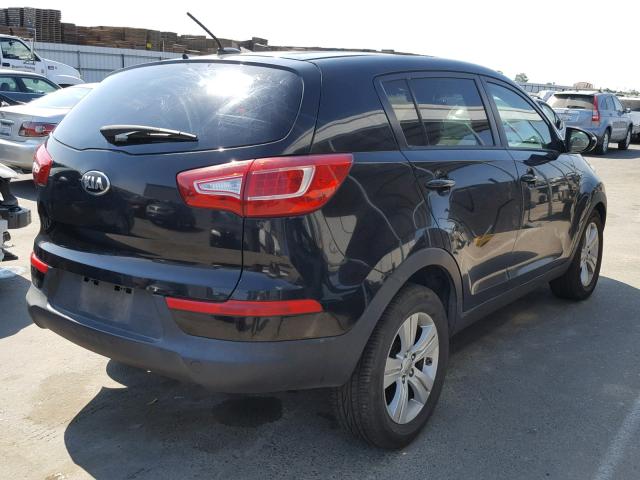 KNDPB3A23D7452497 - 2013 KIA SPORTAGE B BLACK photo 4