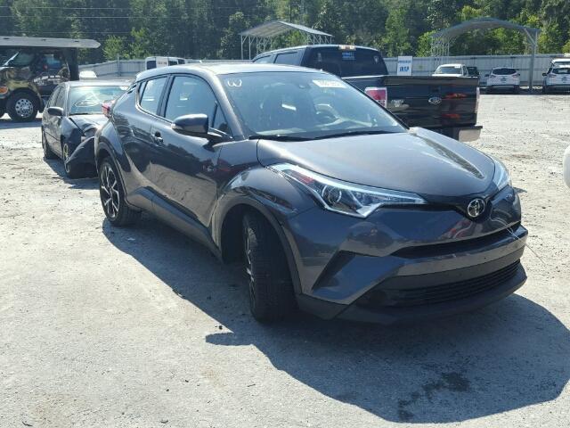 NMTKHMBX7JR005745 - 2018 TOYOTA C-HR XLE GRAY photo 1