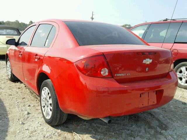 1G1AT58H697155426 - 2009 CHEVROLET COBALT BLACK photo 3