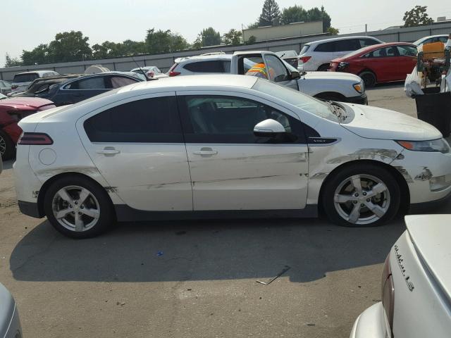 1G1RF6E43DU129264 - 2013 CHEVROLET VOLT WHITE photo 9