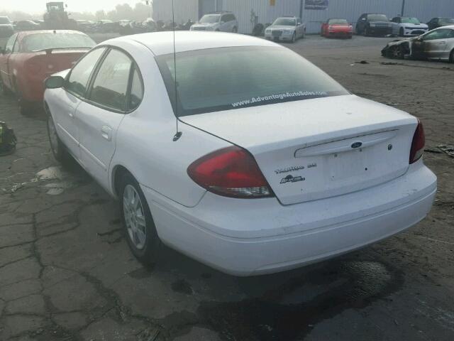 1FAFP53U17A124354 - 2007 FORD TAURUS SE WHITE photo 3