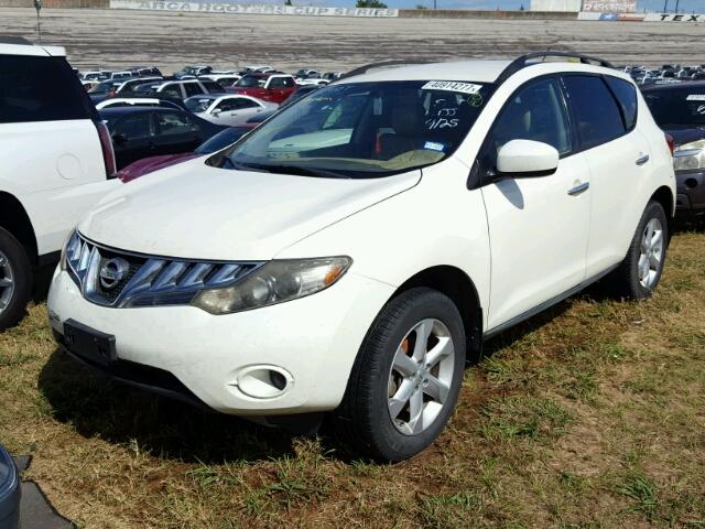 JN8AZ18U39W024671 - 2009 NISSAN MURANO WHITE photo 2