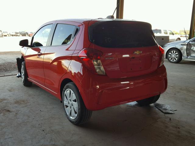 KL8CB6SA5GC610154 - 2016 CHEVROLET SPARK LS RED photo 3