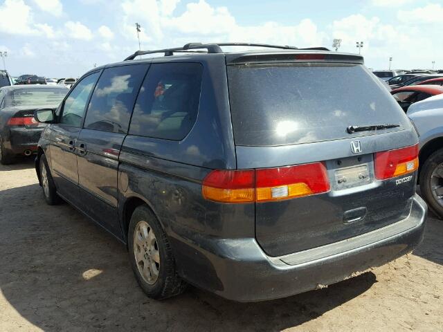 5FNRL18634B056003 - 2004 HONDA ODYSSEY EX BLUE photo 3