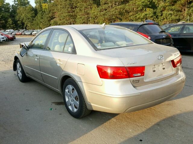 5NPET46C69H569277 - 2009 HYUNDAI SONATA GOLD photo 3