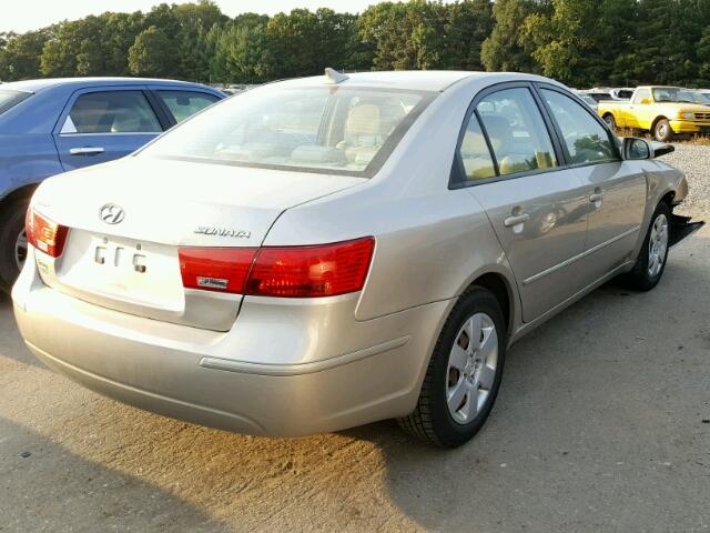 5NPET46C69H569277 - 2009 HYUNDAI SONATA GOLD photo 4