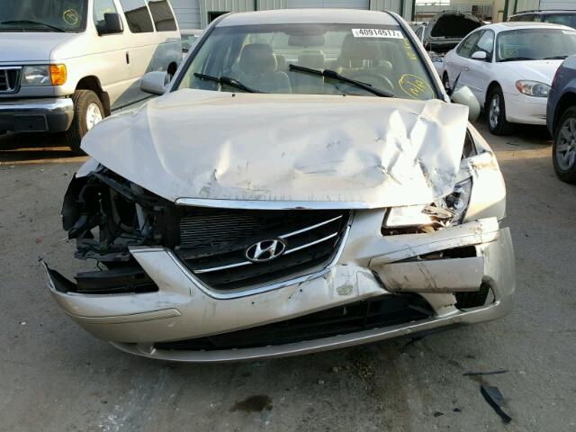 5NPET46C69H569277 - 2009 HYUNDAI SONATA GOLD photo 9