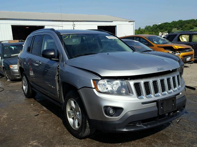 1C4NJCBA1ED774350 - 2014 JEEP COMPASS SP SILVER photo 1