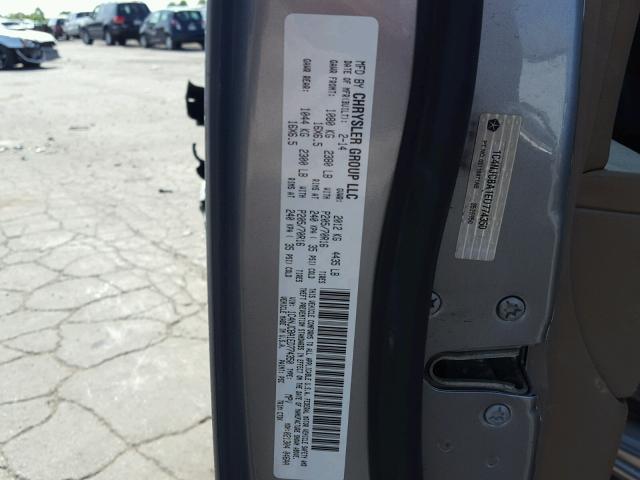 1C4NJCBA1ED774350 - 2014 JEEP COMPASS SP SILVER photo 10