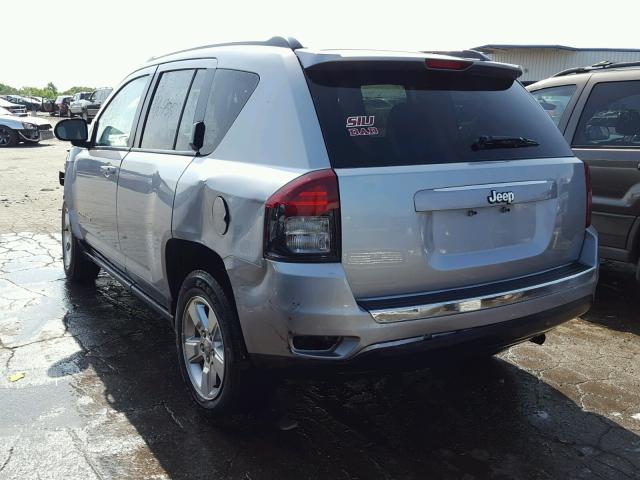 1C4NJCBA1ED774350 - 2014 JEEP COMPASS SP SILVER photo 3