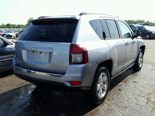 1C4NJCBA1ED774350 - 2014 JEEP COMPASS SP SILVER photo 4