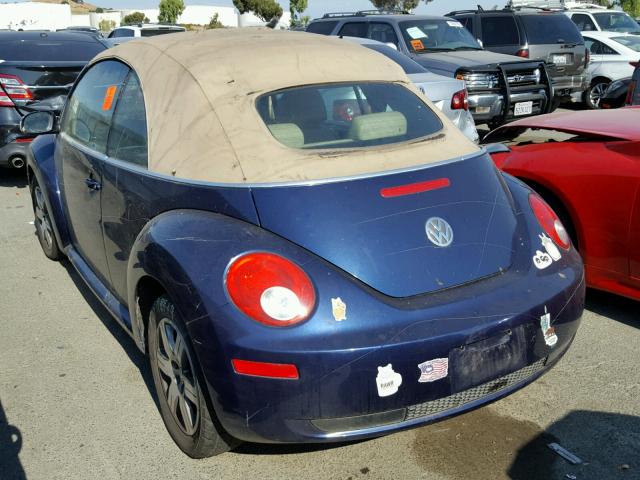 3VWRF31Y46M300932 - 2006 VOLKSWAGEN NEW BEETLE 蓝色 照片 3