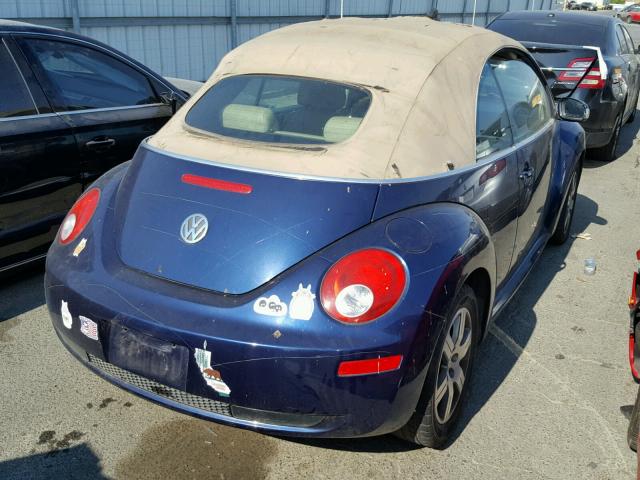 3VWRF31Y46M300932 - 2006 VOLKSWAGEN NEW BEETLE 蓝色 照片 4