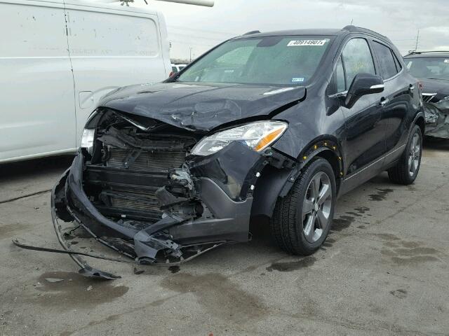 KL4CJASB0EB733895 - 2014 BUICK ENCORE BLACK photo 2