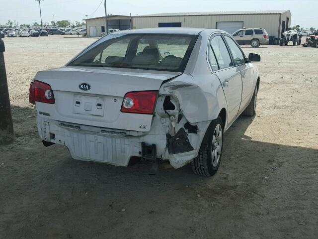 KNAGE123865073090 - 2006 KIA OPTIMA WHITE photo 4