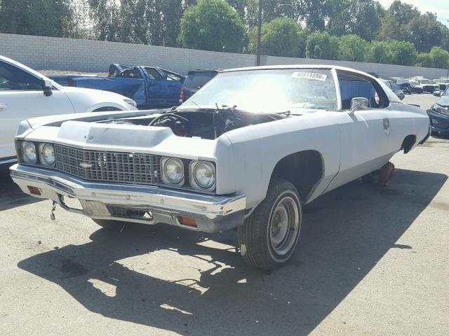 1N47R3C174594 - 1973 CHEVROLET CAPRICE GRAY photo 2