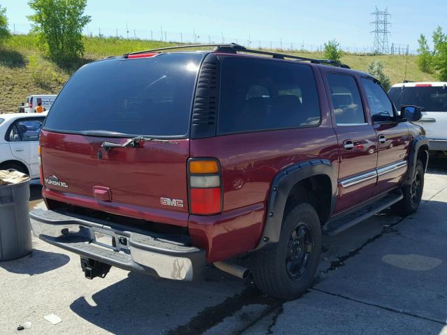 3GKFK16Z65G178003 - 2005 GMC YUKON XL K RED photo 4