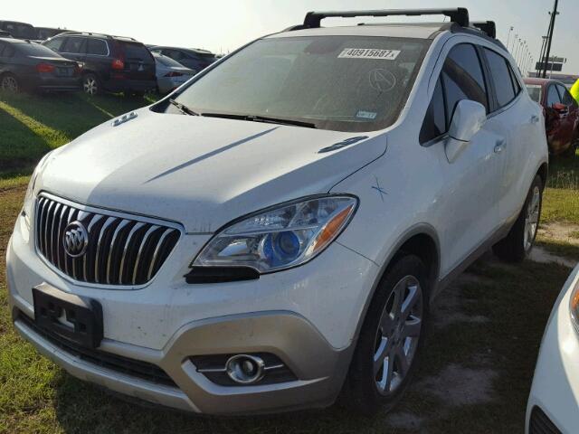 KL4CJBSB6EB581224 - 2014 BUICK ENCORE CON WHITE photo 2