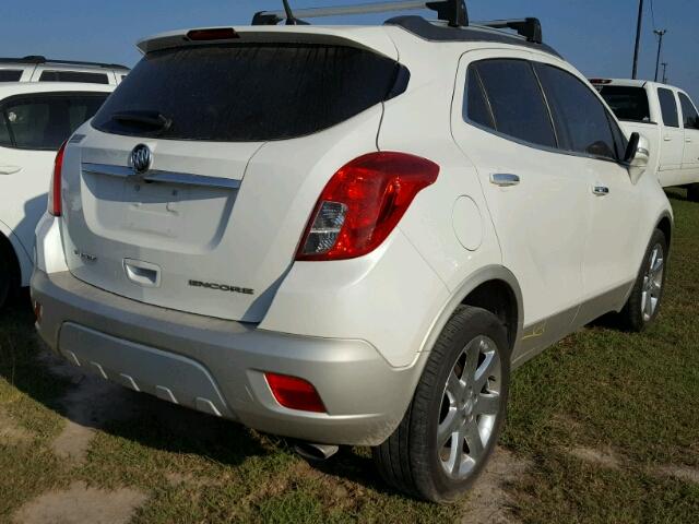 KL4CJBSB6EB581224 - 2014 BUICK ENCORE CON WHITE photo 4