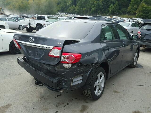 2T1BU4EE2BC647629 - 2011 TOYOTA COROLLA BA CHARCOAL photo 4