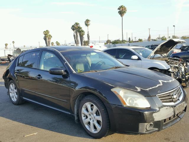 1N4BA41EX7C863152 - 2007 NISSAN MAXIMA SE BLACK photo 1