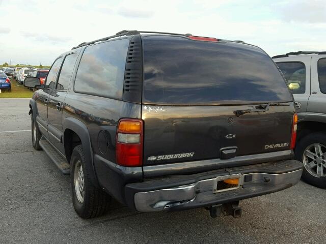 1GNFK16Z93J147505 - 2003 CHEVROLET SUBURBAN K CHARCOAL photo 3