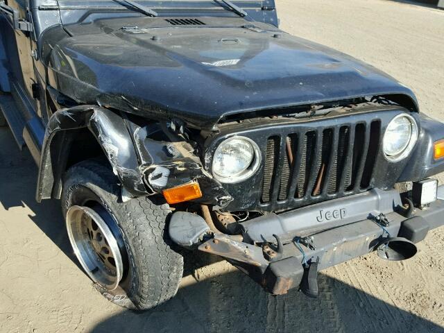 1J4FY49S2XP438920 - 1999 JEEP WRANGLER / BLACK photo 9