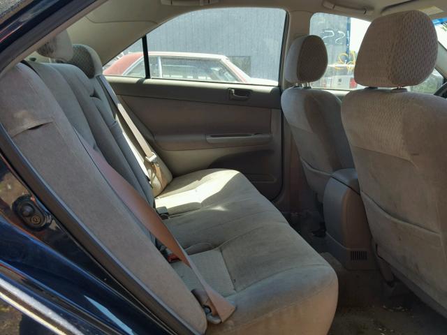 JTDBE32K020036557 - 2002 TOYOTA CAMRY LE ლურჯი ფოტო 6