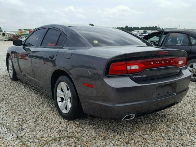 2C3CDXCT8DH565313 - 2013 DODGE CHARGER R/ CHARCOAL photo 3
